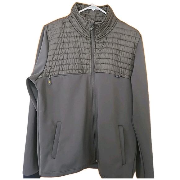 Leupold Full Zip Grey Size Large Zippers Pockets Jacket - Picture 1 of 8